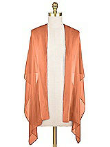 Front View Thumbnail - Sweet Melon Lux Chiffon Stole