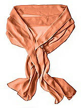 Rear View Thumbnail - Sweet Melon Lux Chiffon Stole