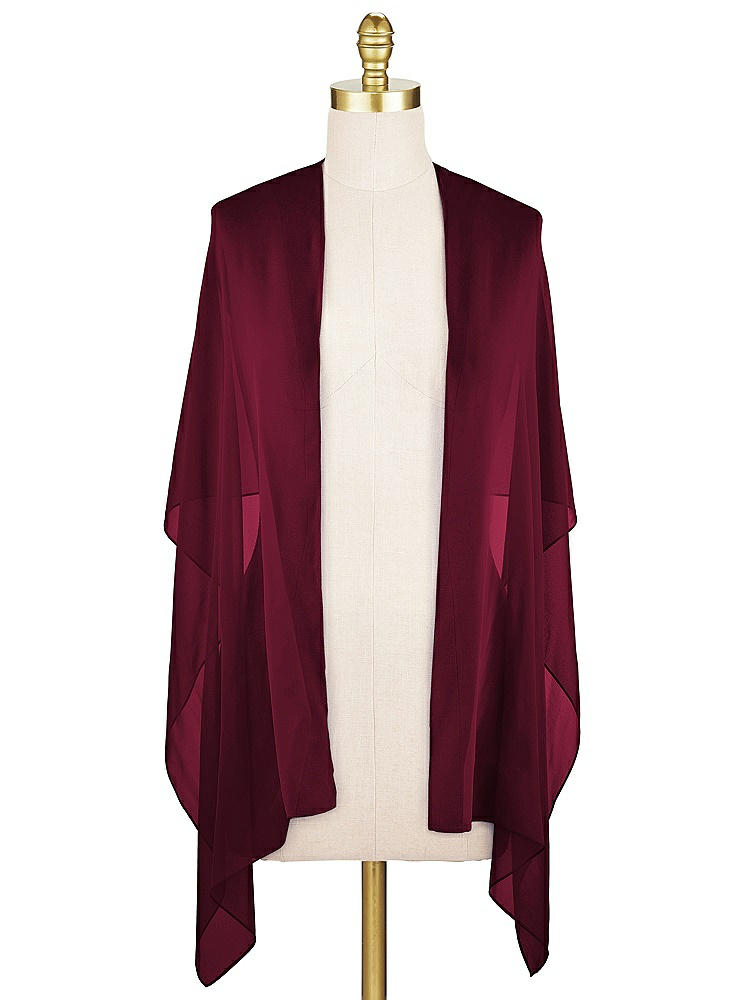 Front View - Cabernet Lux Chiffon Stole