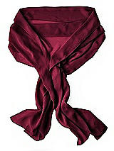 Rear View Thumbnail - Cabernet Lux Chiffon Stole