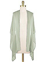 Front View Thumbnail - Celadon Lux Chiffon Stole