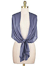 Alt View 2 Thumbnail - French Blue Lux Chiffon Stole