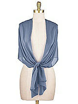 Alt View 2 Thumbnail - Larkspur Blue Lux Chiffon Stole