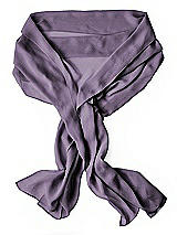 Rear View Thumbnail - Lavender Lux Chiffon Stole