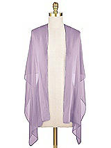 Front View Thumbnail - Pale Purple Lux Chiffon Stole