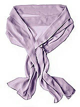 Rear View Thumbnail - Pale Purple Lux Chiffon Stole