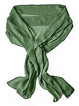 Rear View Thumbnail - Vineyard Green Lux Chiffon Stole