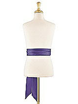 Alt View 1 Thumbnail - Regalia - PANTONE Ultra Violet Matte Satin Flower Girl Sash