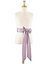 Front View Thumbnail - Suede Rose Matte Satin Flower Girl Sash