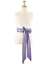 Front View Thumbnail - Passion Matte Satin Flower Girl Sash