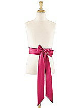 Front View Thumbnail - Posie Matte Satin Flower Girl Sash