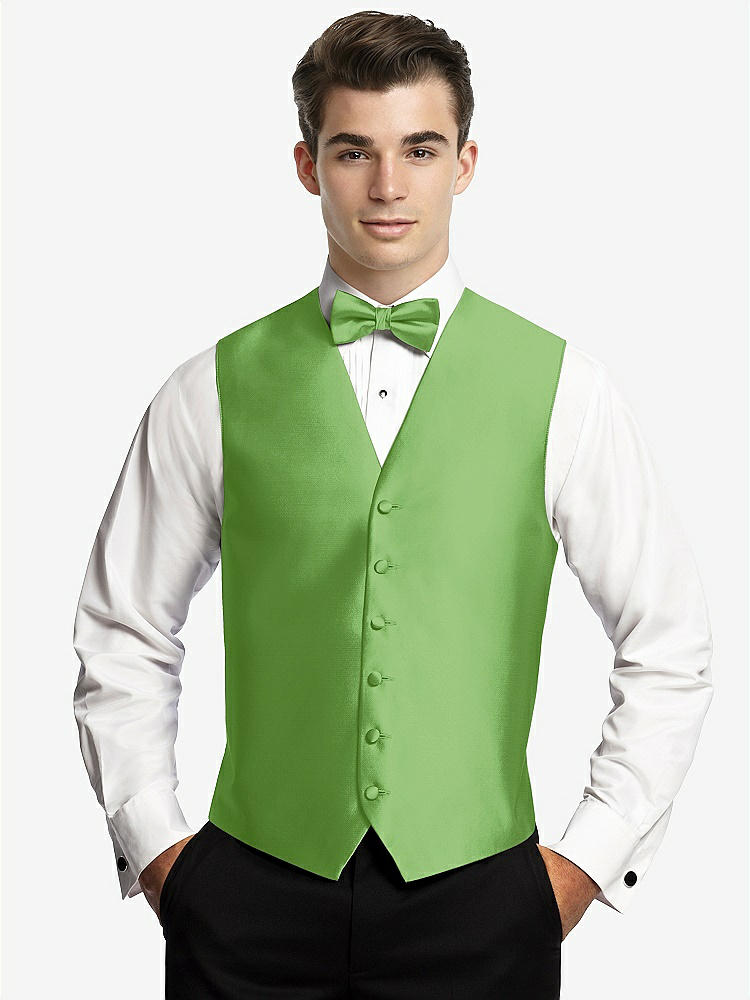 Front View - Appletini Yarn-Dyed 6 Button Tuxedo Vest by After Six