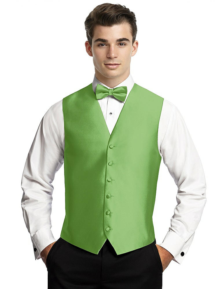 Back View - Appletini Yarn-Dyed 6 Button Tuxedo Vest by After Six