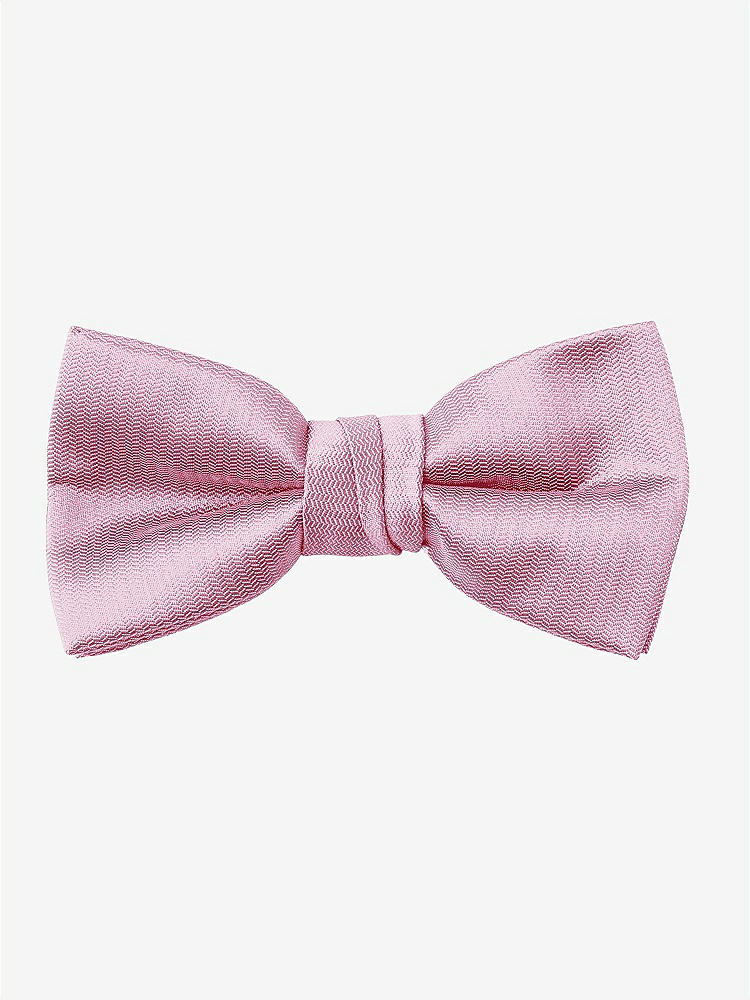 Front View - Powder Pink Yarn-Dyed Boy's Bow Tie by After Six