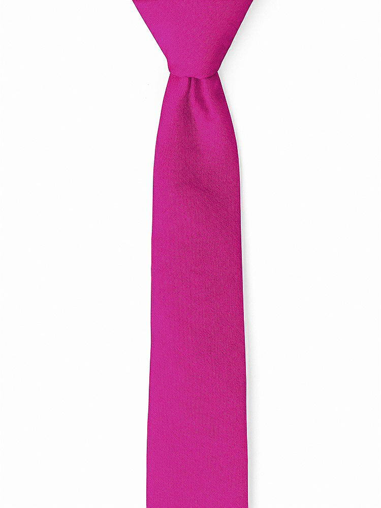 Front View - Cerise Peau de Soie Narrow Ties by After Six