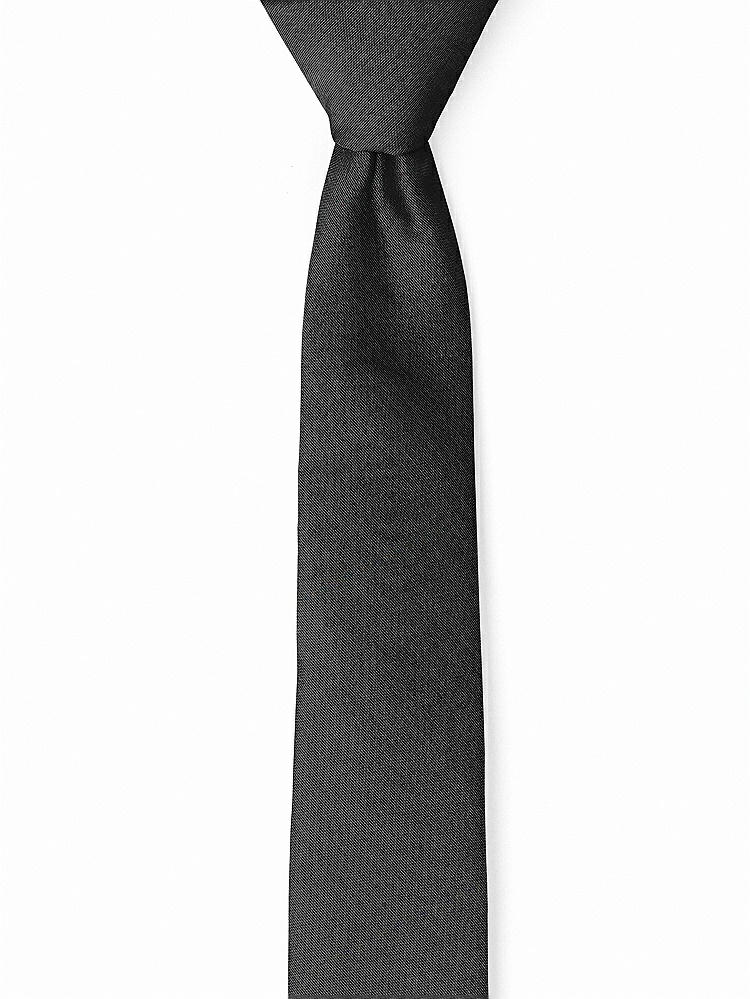 Front View - Black Peau de Soie Narrow Ties by After Six