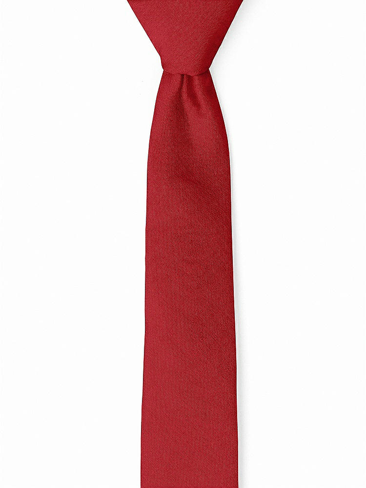 Front View - Garnet Peau de Soie Narrow Ties by After Six