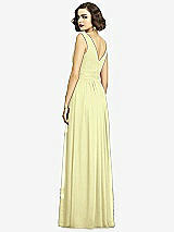 Alt View 5 Thumbnail - Butter Yellow Sleeveless Draped Chiffon Maxi Dress with Front Slit