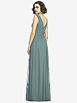 Alt View 5 Thumbnail - Icelandic Sleeveless Draped Chiffon Maxi Dress with Front Slit