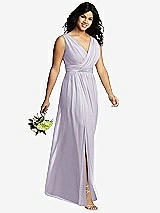 Alt View 4 Thumbnail - Moondance Sleeveless Draped Chiffon Maxi Dress with Front Slit