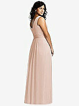 Alt View 2 Thumbnail - Cameo Sleeveless Draped Chiffon Maxi Dress with Front Slit