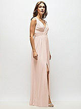 Alt View 7 Thumbnail - Cameo Sleeveless Draped Chiffon Maxi Dress with Front Slit