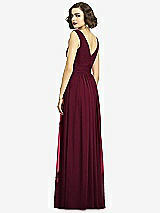 Alt View 5 Thumbnail - Cabernet Sleeveless Draped Chiffon Maxi Dress with Front Slit