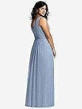 Alt View 2 Thumbnail - Cloudy Sleeveless Draped Chiffon Maxi Dress with Front Slit