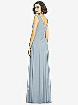 Alt View 5 Thumbnail - Mist Sleeveless Draped Chiffon Maxi Dress with Front Slit