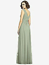 Alt View 5 Thumbnail - Sage Sleeveless Draped Chiffon Maxi Dress with Front Slit