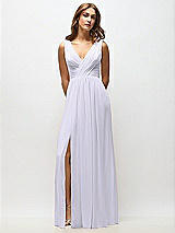 Alt View 6 Thumbnail - Silver Dove Sleeveless Draped Chiffon Maxi Dress with Front Slit