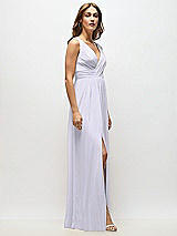 Alt View 7 Thumbnail - Silver Dove Sleeveless Draped Chiffon Maxi Dress with Front Slit