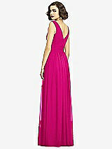 Alt View 5 Thumbnail - Think Pink Sleeveless Draped Chiffon Maxi Dress with Front Slit