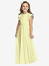 Front View Thumbnail - Butter Yellow Flower Girl Dress FL4038