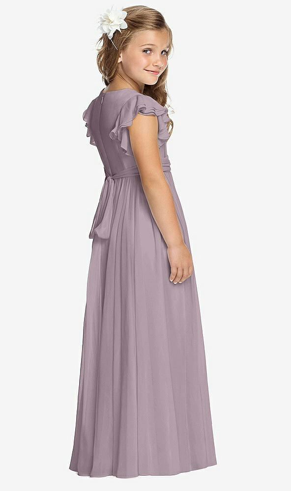 Back View - Lilac Dusk Flower Girl Dress FL4038