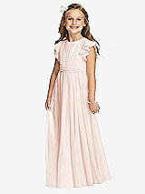 Front View Thumbnail - Blush Flower Girl Dress FL4038