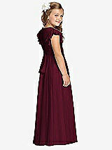 Rear View Thumbnail - Cabernet Flower Girl Dress FL4038