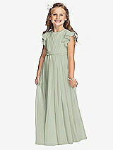 Front View Thumbnail - Celadon Flower Girl Dress FL4038