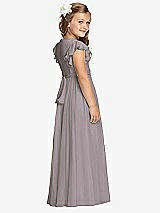 Rear View Thumbnail - Cashmere Gray Flower Girl Dress FL4038