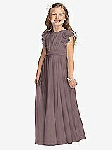 Front View Thumbnail - French Truffle Flower Girl Dress FL4038