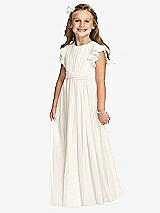 Front View Thumbnail - Ivory Flower Girl Dress FL4038