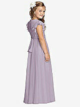 Rear View Thumbnail - Lilac Haze Flower Girl Dress FL4038