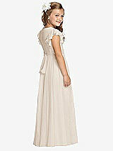 Rear View Thumbnail - Oat Flower Girl Dress FL4038