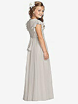 Rear View Thumbnail - Oyster Flower Girl Dress FL4038