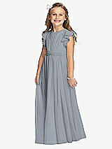 Front View Thumbnail - Platinum Flower Girl Dress FL4038