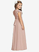 Rear View Thumbnail - Toasted Sugar Flower Girl Dress FL4038