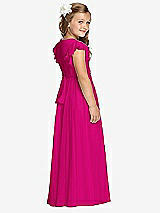 Rear View Thumbnail - Think Pink Flower Girl Dress FL4038