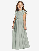 Front View Thumbnail - Willow Green Flower Girl Dress FL4038