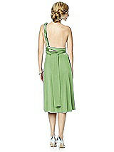 Rear View Thumbnail - Apple Slice Twist Wrap Convertible Cocktail Dress