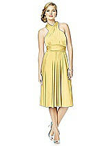 Alt View 3 Thumbnail - Buttercup Twist Wrap Convertible Cocktail Dress